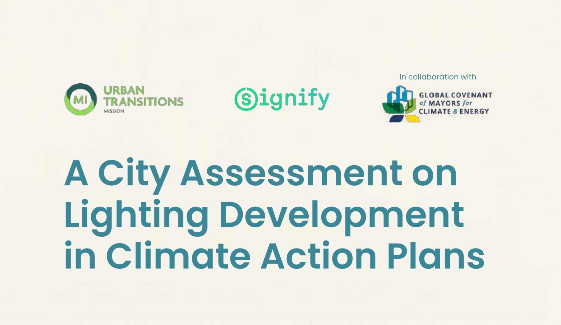 A City Assessment on Lighting Development in Climate Action Plans